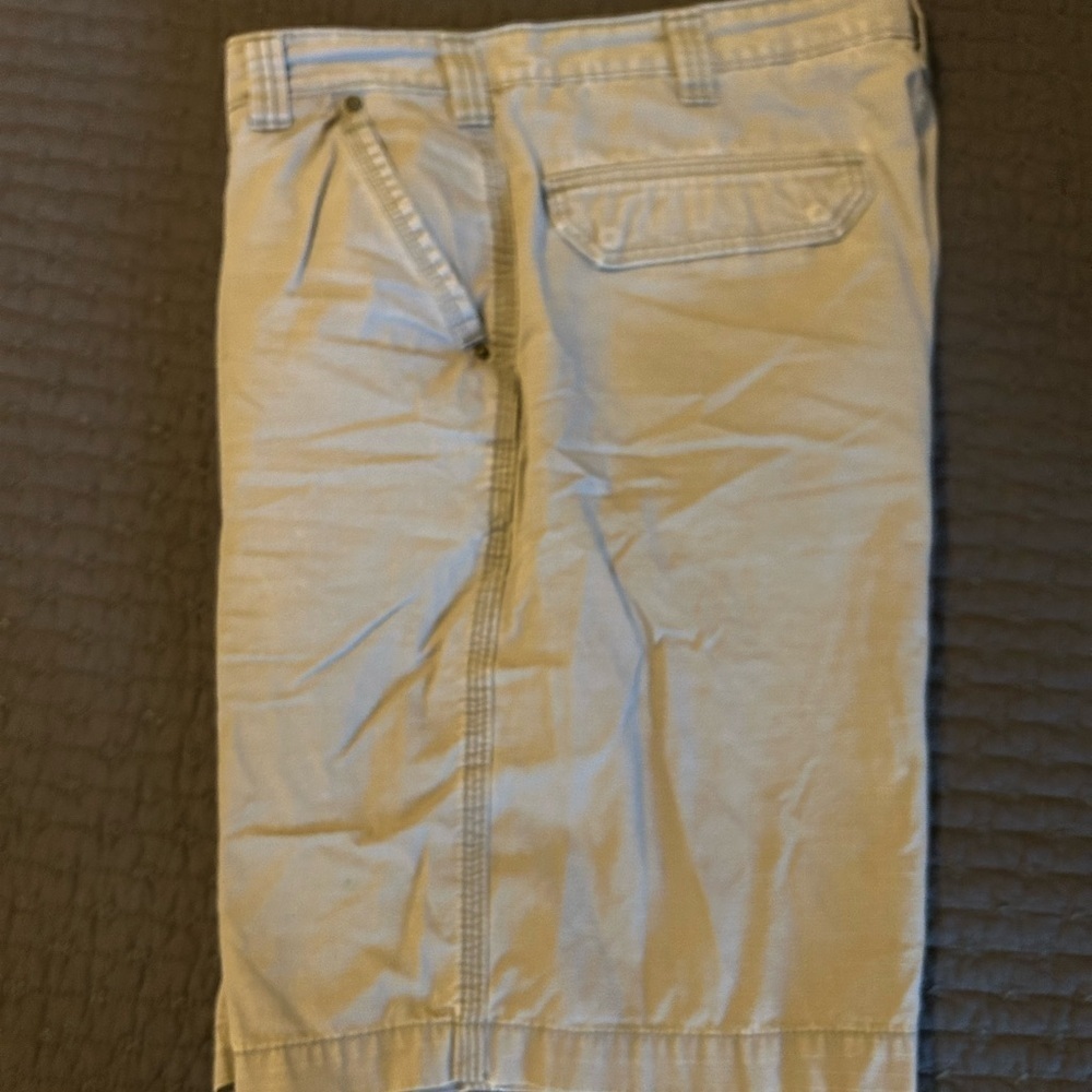 Carhartt Relaxed Fit Men's Flat Front Greenish Gray Cargo Shorts - Picture 5 of 7